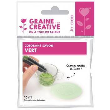 200240 - 3471052002408 - Graine créative - Colorant liquide pour savon Vert 10 ml - France