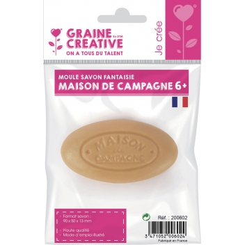 200602 - 3471052006024 - Graine créative - Moule pour savon Mini MAISON DE CAMPAGNE - France - 4