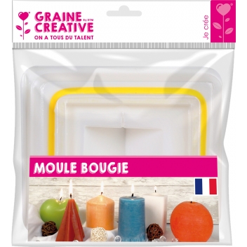 140710 - 3471051407105 - Graine créative - Moule à bougie Cube H 80 mm - France