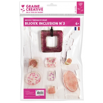 280172 - 3471052801728 - Graine créative - Moule pour résine d'inclusion modèle n°3 - France - 8
