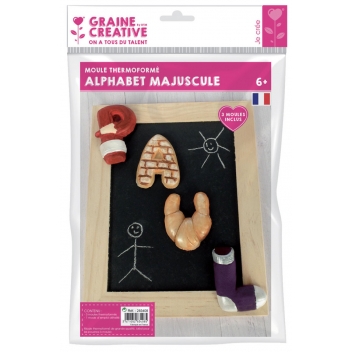 283408 - 3471052834085 - Graine créative - Moule thermoformé Alphabet majuscule - France - 8