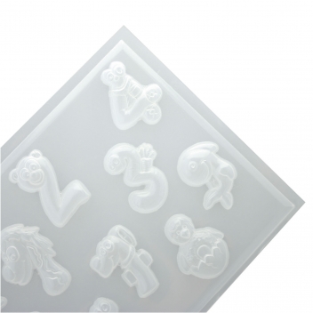 283409 - 3471052834092 - Graine créative - Moule thermoformé Drôle de chiffres - France - 2
