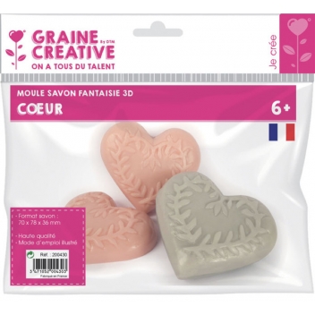 200430 - 3471052004303 - Graine créative - Moule pour savon Coeur - France - 7