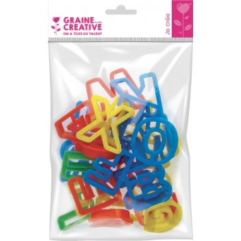 265010 - 3471052650104 - Graine créative - Emporte-pièces pour pâte à modeler Alphabet 26 pièces - 3