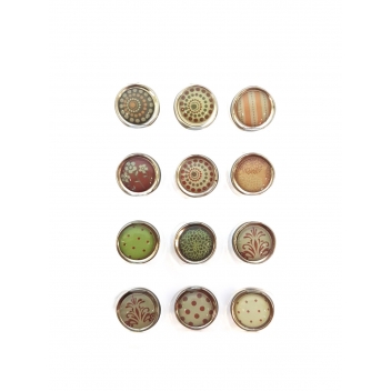 103820 - 3532431038200 - Graine créative - Magnet époxy mini Ø12mm Automne 12 pièces - 3