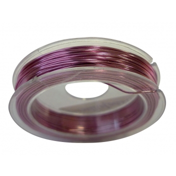 700627 - 3532437006272 - Graine créative - Fil aluminium ultra fin Ø 0,6 mm 10 m Rose - 2