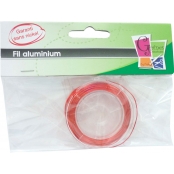 Fil aluminium ultra fin Ø 0,6 mm 10 m Rouge