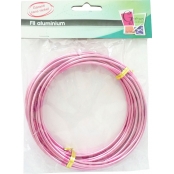 Fil aluminium Ø 2,5 mm 5 mètres Fuchsia