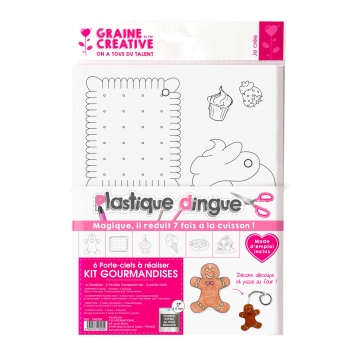 540205 - 3532435402052 - Plastique dingue - Kit Plastique Dingue 6 Porte-clés Gourmandises - France - 4