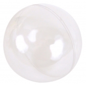 Boules plastiques Cristal 8 cm 5 pièces