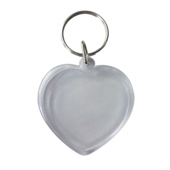 540118 - 3532435401185 - Graine créative - Porte-clés transparents Coeur 6 pièces - 2