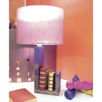 104006 - 3532431040067 - Graine créative - Pied de lampe Portelivres 15x10 cm H28 cm