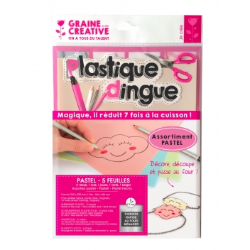 540295 - 3532435402953 - Plastique dingue - Plastique Dingue Couleurs pastel 5 feuilles - France - 7