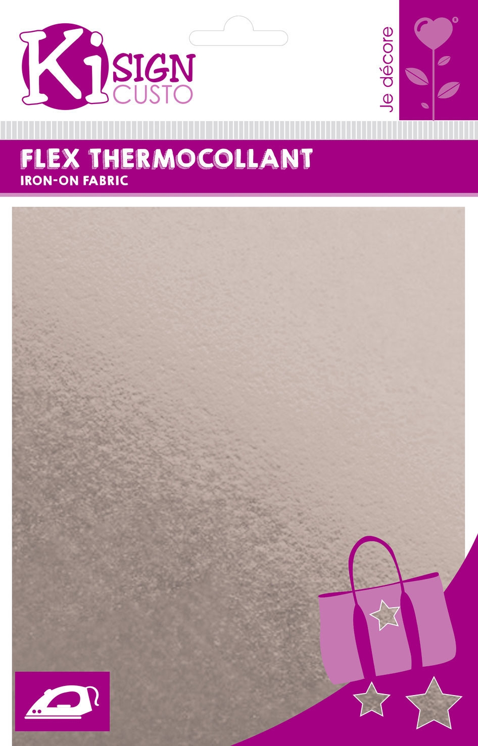 Flex thermocollant argenté - Graine créative
