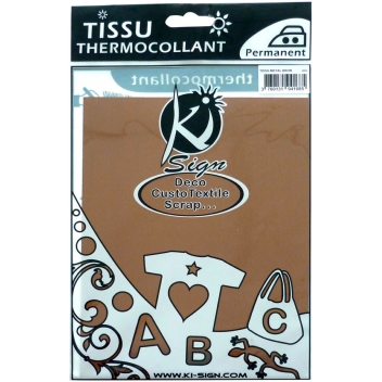 194168 - 3760131941685 - Ki-Sign - Tissu thermocollant métallique Bronze - 2