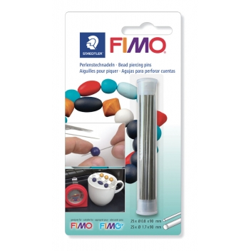 264956 - 4007817871027 - Fimo - Aiguilles pour perles polymères 2 tailles 50 pièces