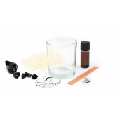 Kit DIY Bougie Lithotherapie Obsidienne