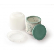 Moule en Silicone Pot Lisse Rond Avec Couvercle Diam 8 cm H 7,7 cm