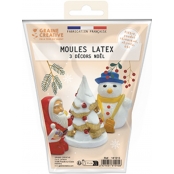 Moule Latex Père Noël Sapin Bonhomme de neige