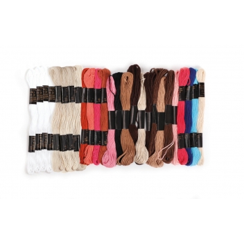 205025 - 3532432050256 - Graine créative - Fil à broder pour bracelet brésilien Assortiment coloré 26 fils