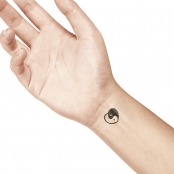 Tampon en Pierre pour Tatoo Ladot Coeur Yin Yang 102