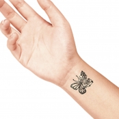 Tampon en Pierre pour Tatoo Ladot Rose & Papillon