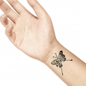 Tampon en Pierre pour Tatoo Ladot Grand Papillon