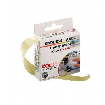 254805 - 9004362000075 - Colop - Étiquettes Transparentes Colop e-Mark 14 mm x 8 m