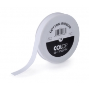 Ruban Coton Blanc Colop e-Mark 15 mm x 25 m