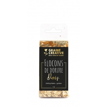 268869 - 3532432688695 - Graine créative - Flocon de Dorure Feuille Dorée 1 g - 2