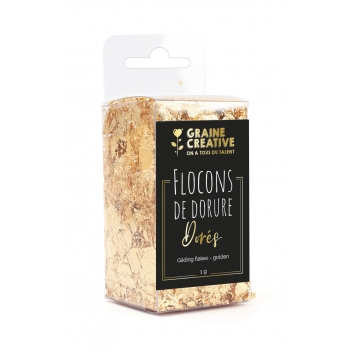 268869 - 3532432688695 - Graine créative - Flocon de Dorure Feuille Dorée 1 g - 3