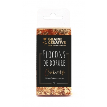 268871 - 3532432688718 - Graine créative - Flocon de Dorure Feuille Cuivré 1 g - 2