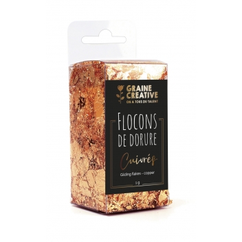 268871 - 3532432688718 - Graine créative - Flocon de Dorure Feuille Cuivré 1 g - 3