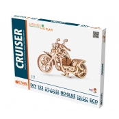Maquette 3D en Bois Puzzle Moto Cruiser