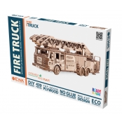 Maquette 3D en Bois Puzzle Camion de Pompier