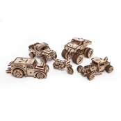 Maquette 3D en Bois Puzzle Lot de 5 Véhicules
