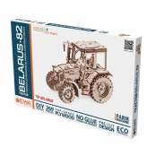 Maquette 3D en Bois PuzzleTracteur