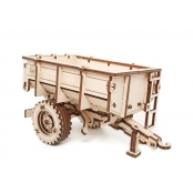 Maquette 3D en Bois Puzzle Remorque de Tracteur