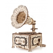 Maquette 3D en Bois Puzzle Gramophone