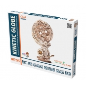 Maquette 3D en Bois Puzzle Globe Cinétique