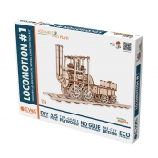 Maquette 3D en Bois Puzzle Locomotive
