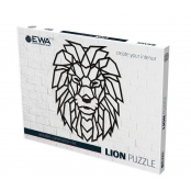Puzzle déco minimaliste Lion 1