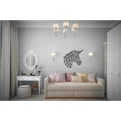 Puzzle déco minimaliste Licorne
