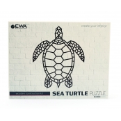 Puzzle déco minimaliste Tortue