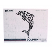 Puzzle déco minimaliste Dauphin