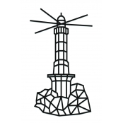 Puzzle déco minimaliste Phare