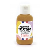 Peinture Textile Caramel 50 ml