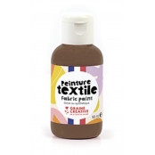 Peinture Textile Chocolat 50 ml