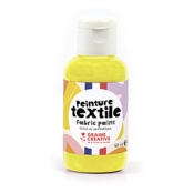 Peinture Textile Jaune 50 ml