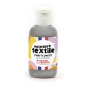 Peinture Textile Argent 50 ml